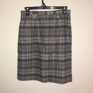 Vintage plaid skirt
